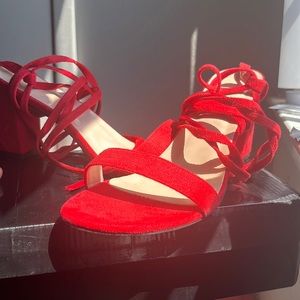 These shoes have only been worn once and that’s when they were tried on!.